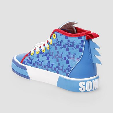 Sonic the Hedgehog Little Kid Boys High Top Lace-Up Sneakers