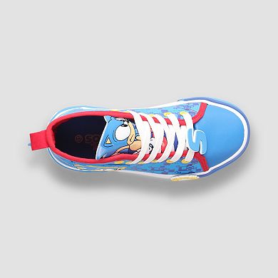Sonic the Hedgehog Little Kid Boys High Top Lace-Up Sneakers
