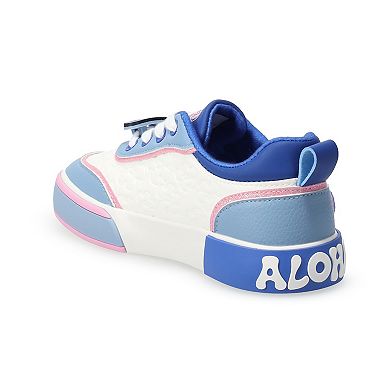 Kids Stitch Low Court Lace-Up Sneakers