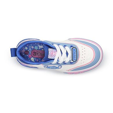 Kids Stitch Low Court Lace-Up Sneakers