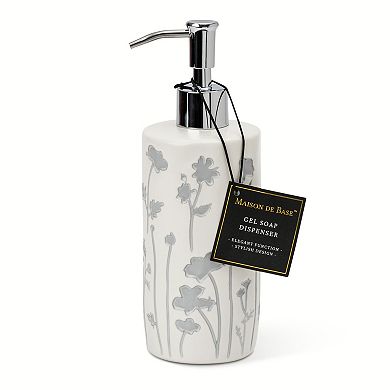 MAISON DE BASE Ceramic Floral Print Soap Pump