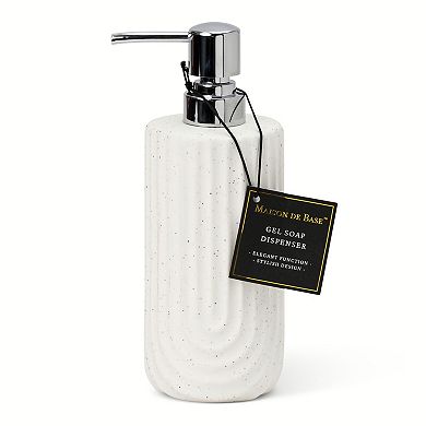 MAISON DE BASE Ceramic Ribbed Soap Dispenser