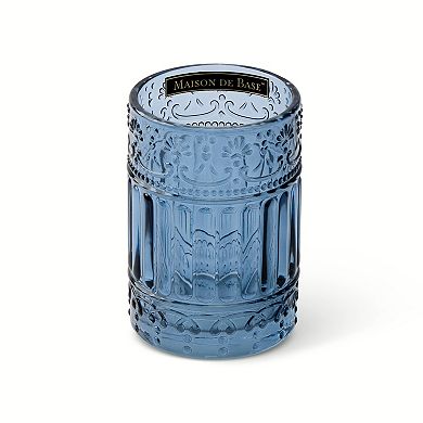 MAISON DE BASE Blue Cut Glass Tumbler