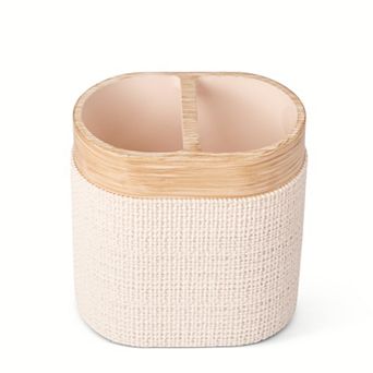 MAISON DE BASE Faux Wood Toothbrush Holder