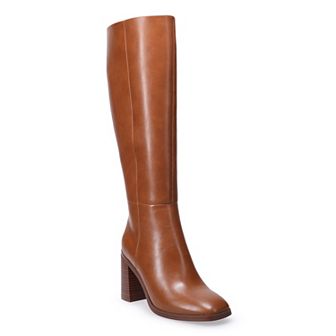 Sonoma Goods For Life® Square Toe Block Heel Women's Tall Boots