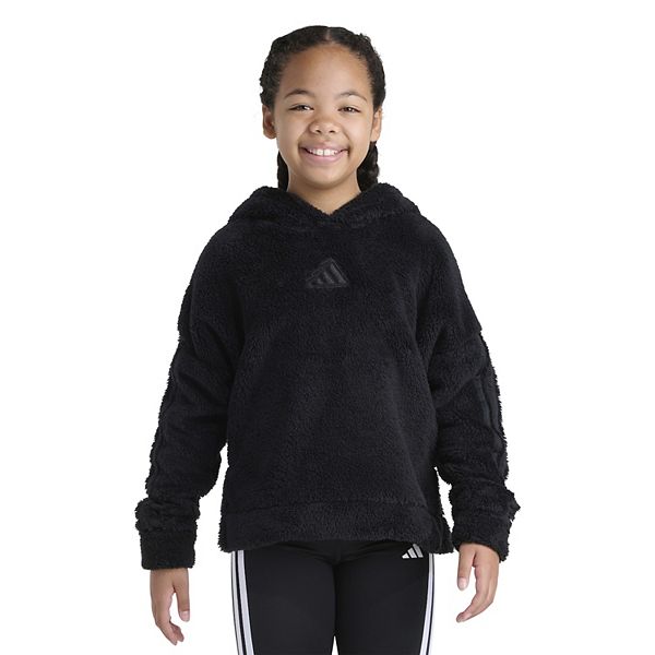 Girls 7-16 adidas Sherpa Hooded Pullover
