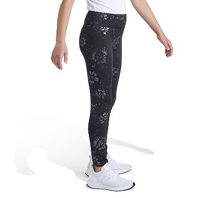 Girls 7-16 adidas Detached Waistband All Over Print Foil Cozy Leggings