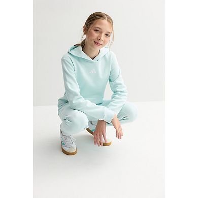Girls 7-16 adidas 2-pc. Essential Small Logo Long Sleeve Pullover Hoodie & Joggers Set