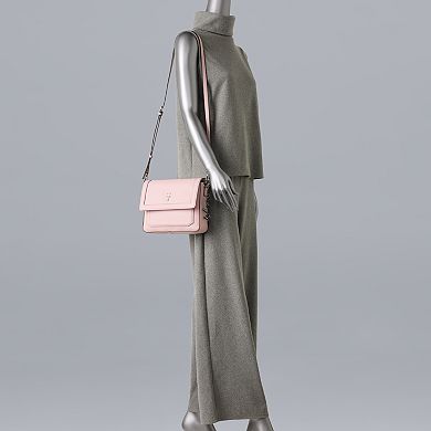 Simply Vera Vera Wang April Trapunto Flap Crossbody Bag