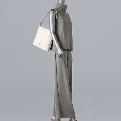 Simply Vera Vera Wang Lizzy Trapunto Shoulder Bucket Bag