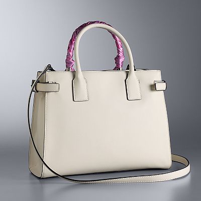 Simply Vera Vera Wang Juliana Buckle Boxy Satchel Bag