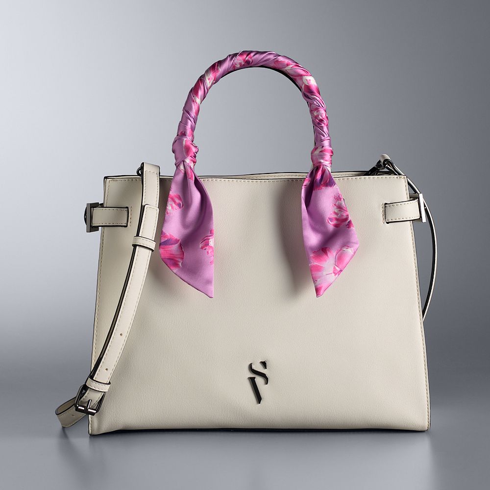 Simply Vera Vera Wang Juliana Buckle Boxy Satchel Bag