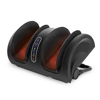 Snailax Foot Massager Machine with Heat, Kneading Rolling Foot Calf Massager, Shiatsu Leg Massager