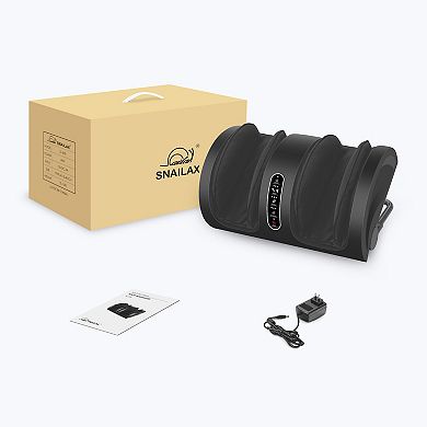 Snailax Foot Massager Machine with Heat, Kneading Rolling Foot Calf Massager, Shiatsu Leg Massager