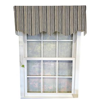 Runner Stripe Regal 3" Rod Pocket Lining Luxurious And Elegant Window Treatment Valance