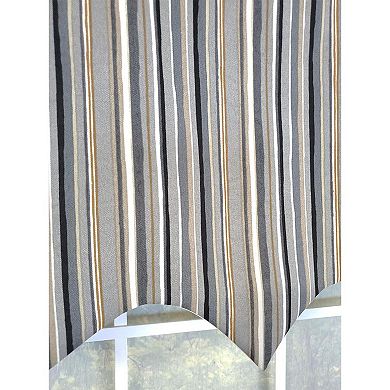 Runner Stripe Regal 3" Rod Pocket Lining Luxurious And Elegant Window Treatment Valance