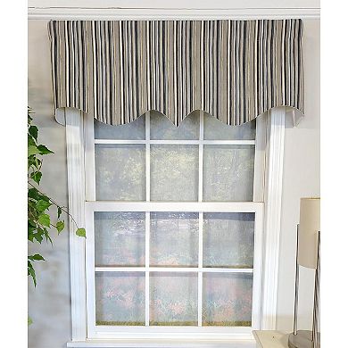 Runner Stripe Regal 3" Rod Pocket Lining Luxurious And Elegant Window Treatment Valance