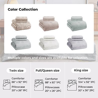 Unikome Premium Soft Bedding Set All Season Down-Alternative Comforter Set