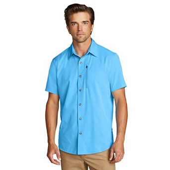 Men's Eddie Bauer Short Sleeve Performance 2.0 Solid Button-Down Shirt