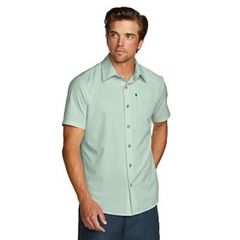 Men's Eddie Bauer Short Sleeve Performance 2.0 Solid Button-Down Shirt