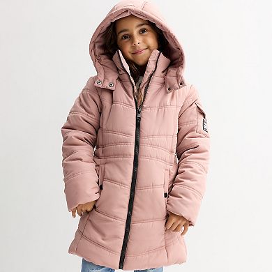 Girls 4-18 madden girl Long Puffer Jacket