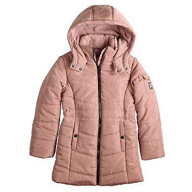 Girls 4-18 madden girl Long Puffer Jacket