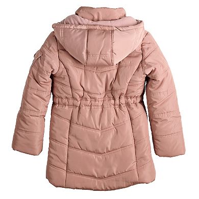 Girls 4-18 madden girl Long Puffer Jacket