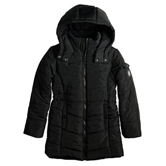 Girls 4-18 madden girl Long Puffer Jacket