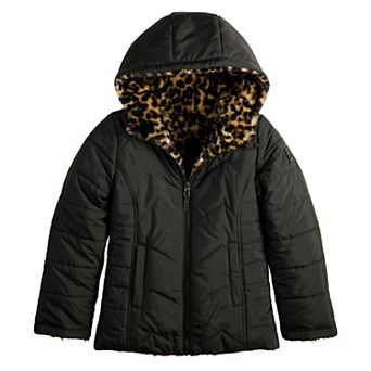 Girls 4-16 madden girl Reversible Puffer Jacket