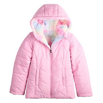 Girls 4-16 madden girl Reversible Puffer Jacket