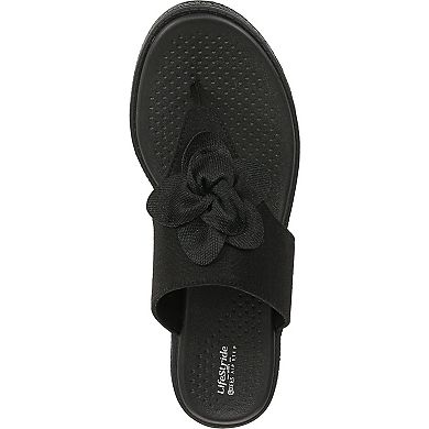 LifeStride Bloom Women's Wedge Thong Sandals