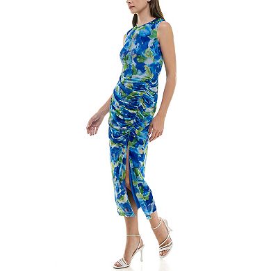 Women's Taylor Side Ruched Bodycon Mesh Dress