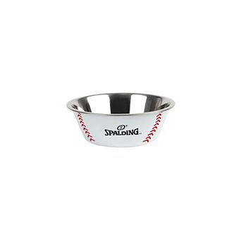 Spalding 2 pc Baseball Pet Bowl Set