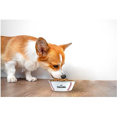 Spalding 2-pc. Baseball Pet Bowl Set