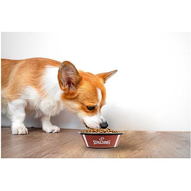 Spalding Football 2-pk. Pet Bowl Set