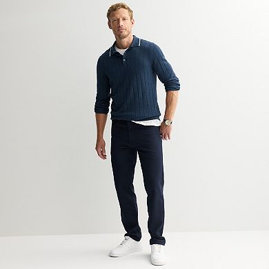 Men's Sonoma Goods For Life® Long Sleeve Sweater Polo