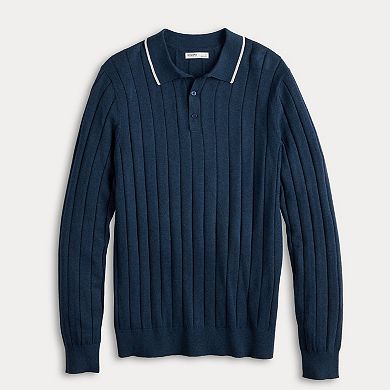Men's Sonoma Goods For Life® Long Sleeve Sweater Polo