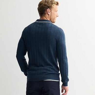 Men's Sonoma Goods For Life® Long Sleeve Sweater Polo