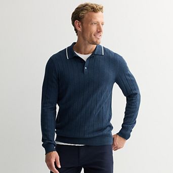 Men's Sonoma Goods For Life® Long Sleeve Sweater Polo