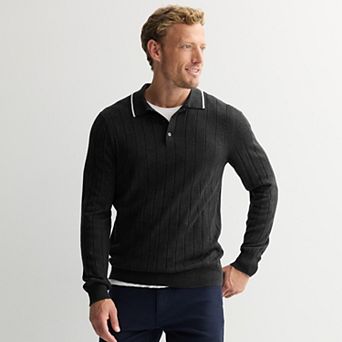 Men's Sonoma Goods For Life® Long Sleeve Sweater Polo