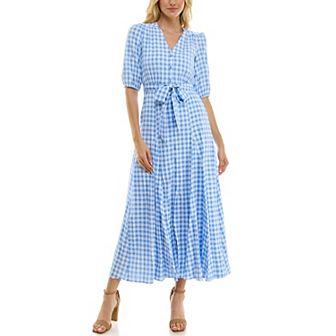 Women's Taylor Gingham Fit & Flare Dress