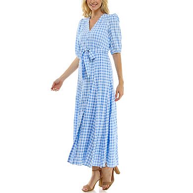 Women's Taylor Gingham Fit & Flare Dress