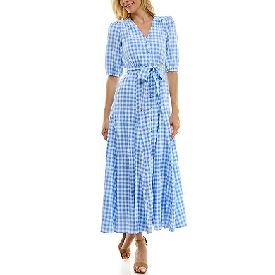 Women's Taylor Gingham Fit & Flare Dress