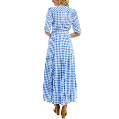 Women's Taylor Gingham Fit & Flare Dress