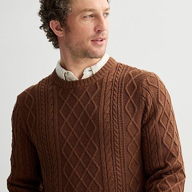 Men's Sonoma Goods For Life® Cable Knit Crew Sweater