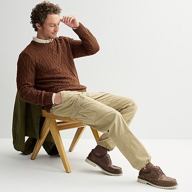 Men's Sonoma Goods For Life® Cable Knit Crew Sweater