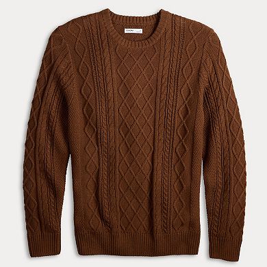 Men's Sonoma Goods For Life® Cable Knit Crew Sweater