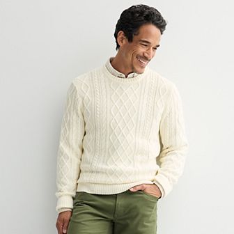 Men's Sonoma Goods For Life® Cable Knit Crew Sweater