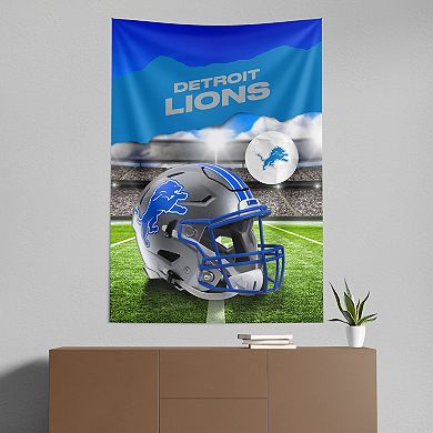 Detroit Lions Midfield Tapestry Wall Decor