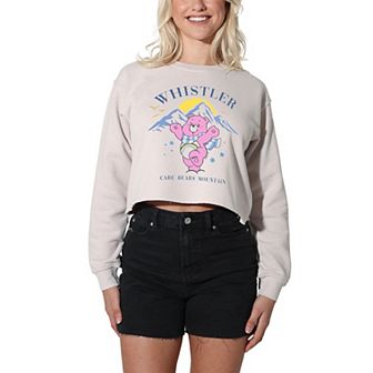Women's Care Bears Whistler Mountain Crop Fleece Sweatshirt